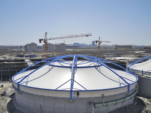 娄底市污水池加盖膜结构工程 - 厂家